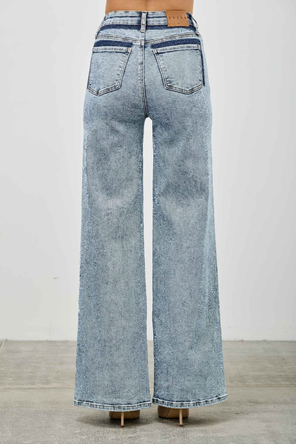 High Rise Relaxed Straight With Seam Detail