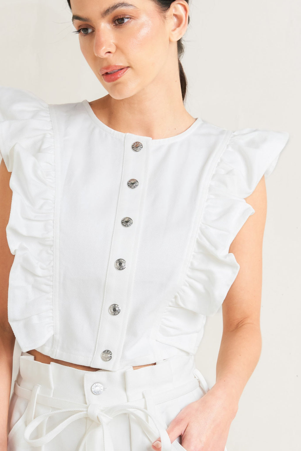 SUGAR AIR TWILL TOP
