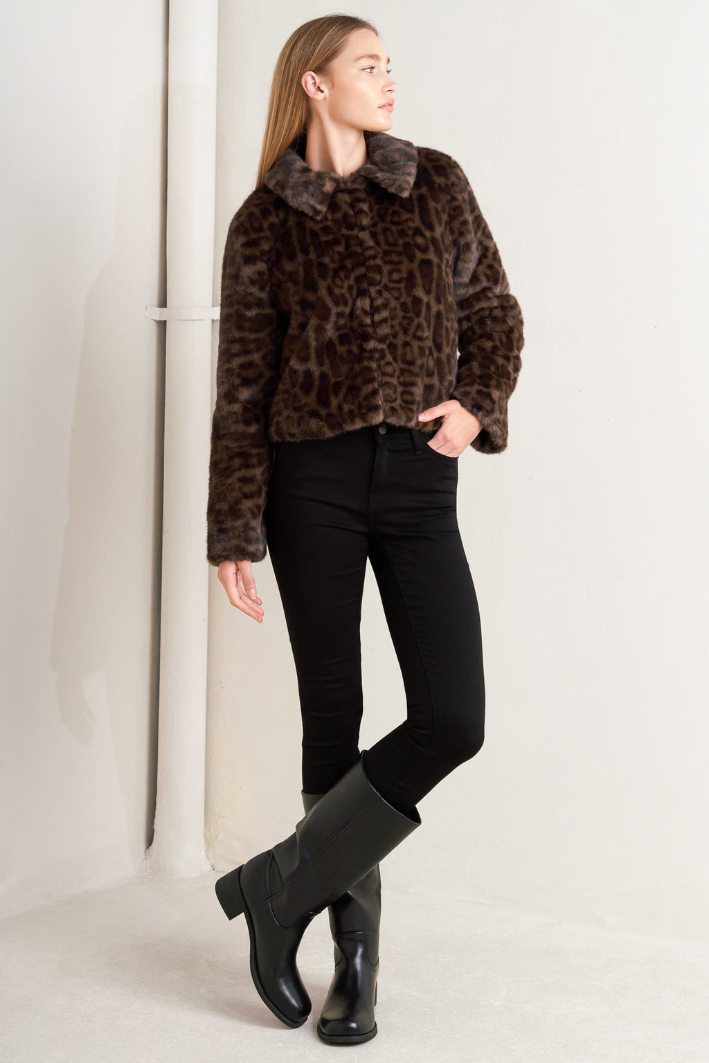 WILD FAME FAUX LEATHER JACKET