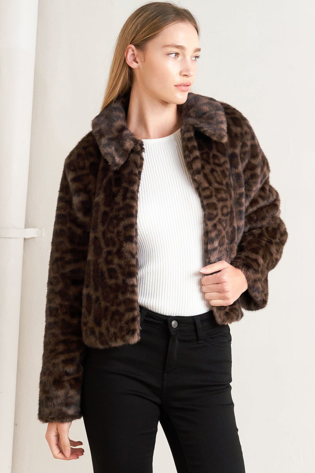 WILD FAME FAUX LEATHER JACKET