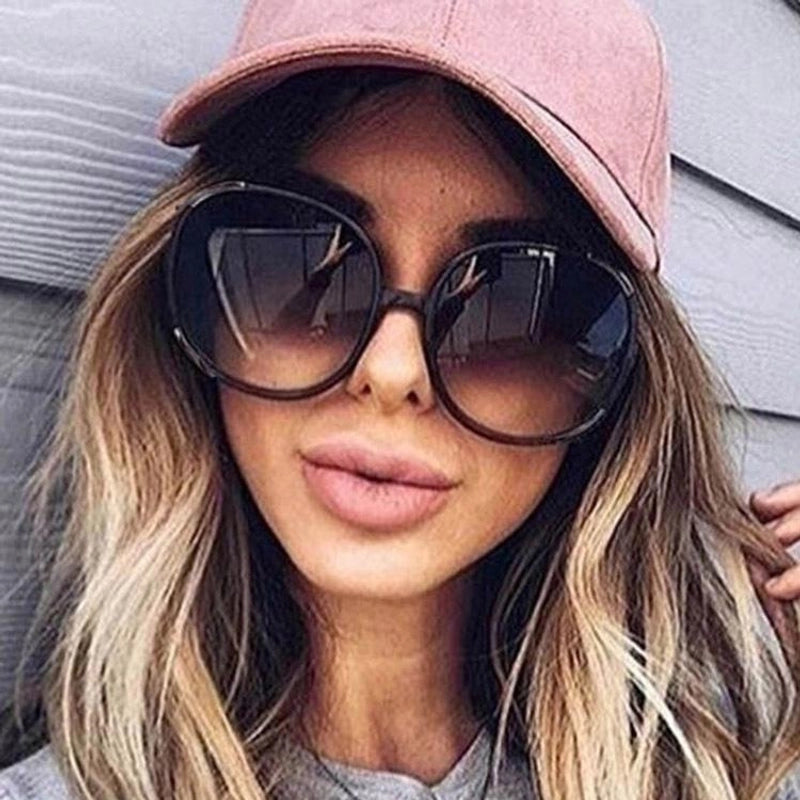 Round Large Frame Wild Sunglasses