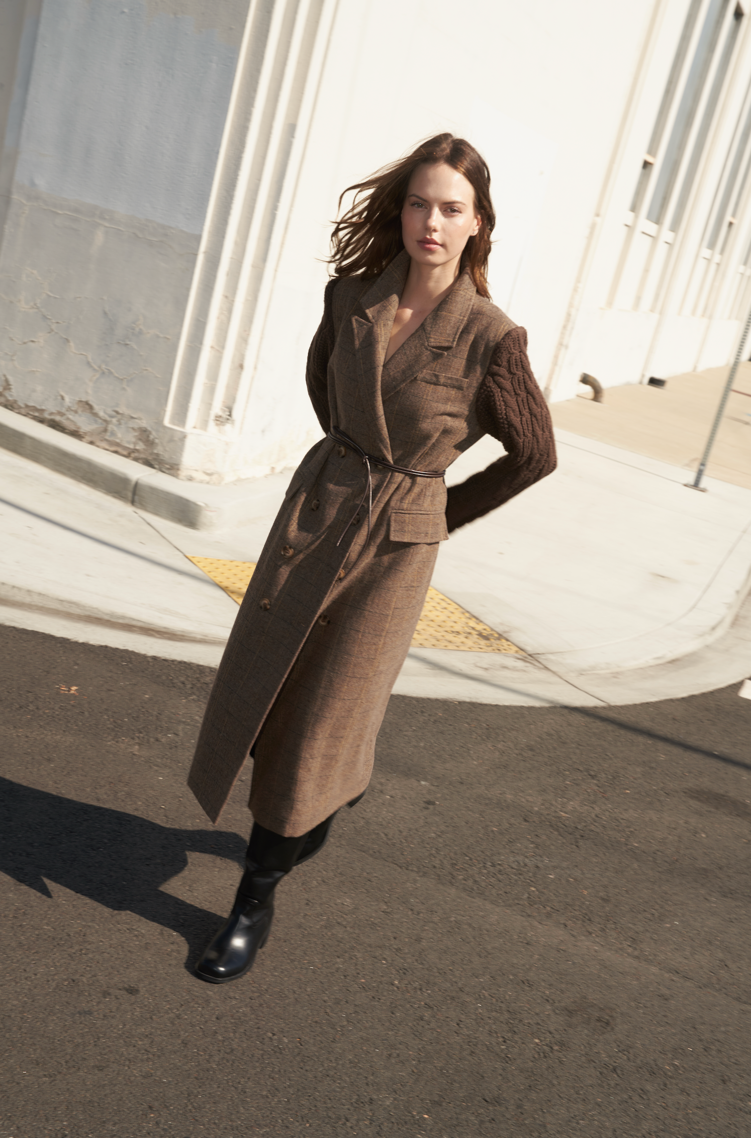 FIELDLINE HERITAGE WOVEN MIDI COAT
