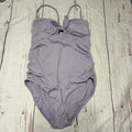 🌸 Time and Tru One-Piece Swimsuit — XL (16–18) — Soft Lilac Purple 🌸