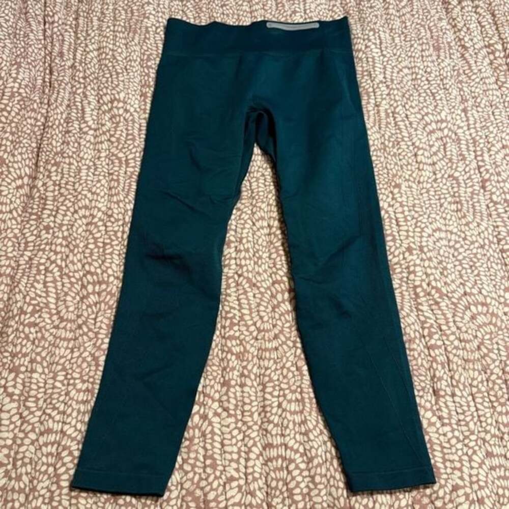 Under Armour Green Leggings Smooth Fabric Full-Length