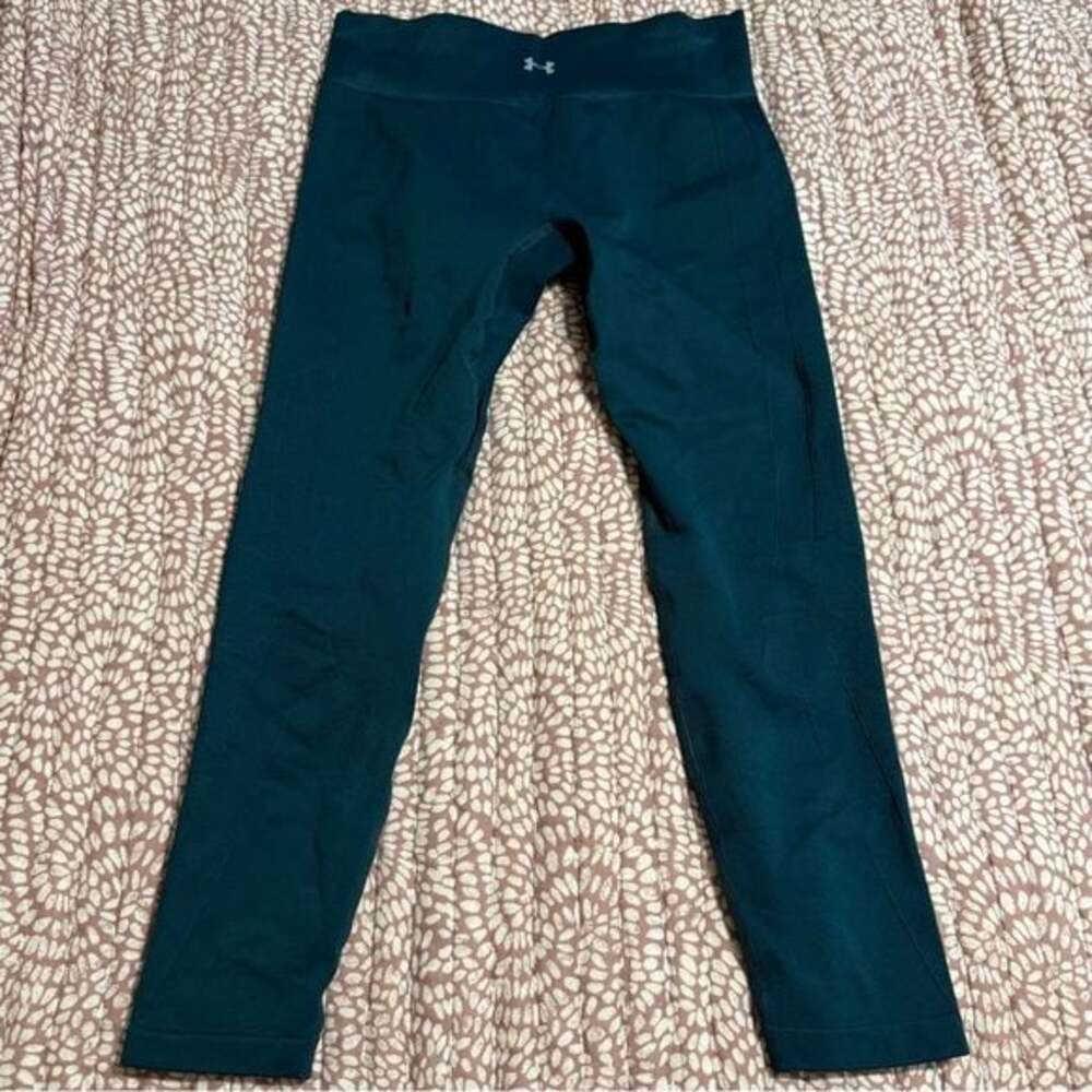 Under Armour Green Leggings Smooth Fabric Full-Length