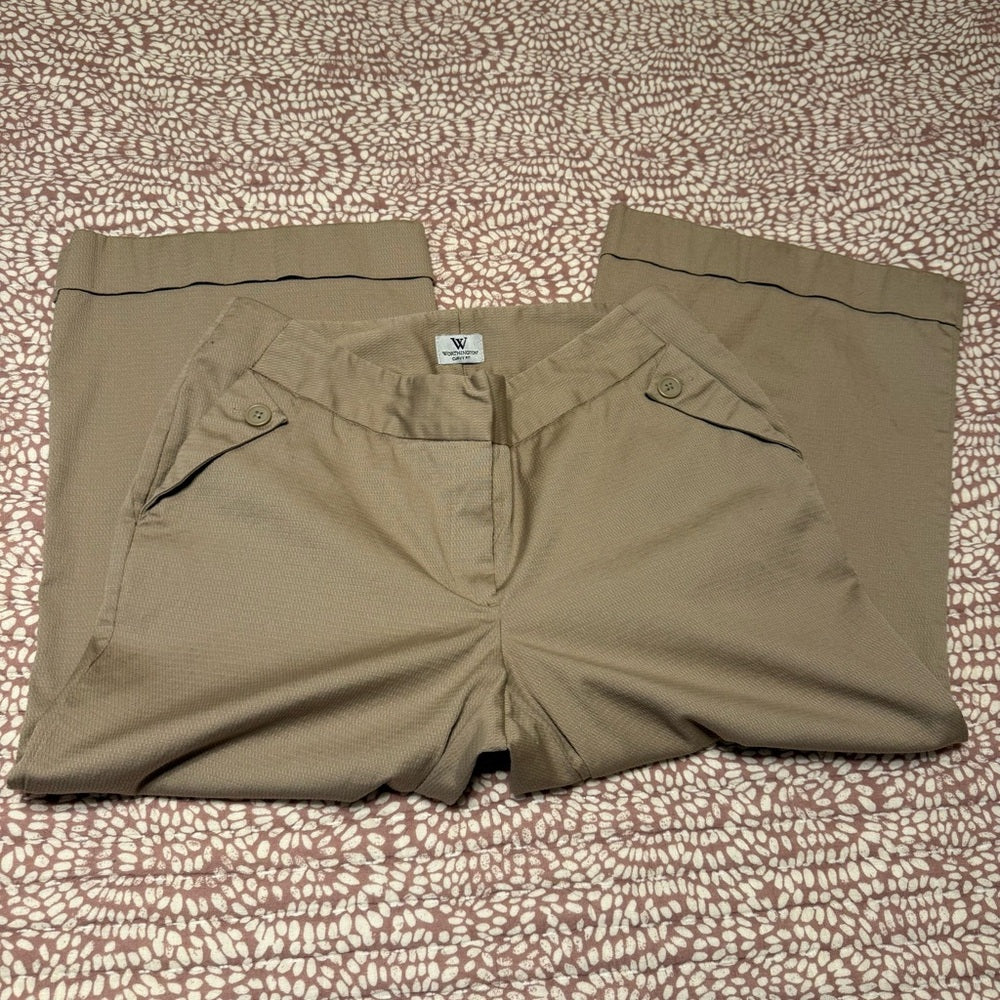 Worthington Tan Capris