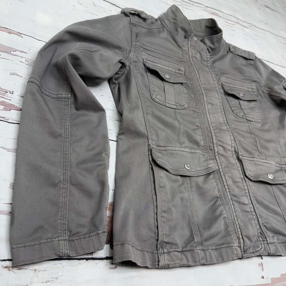 Kensie Jacket Grey Military Style Size XL