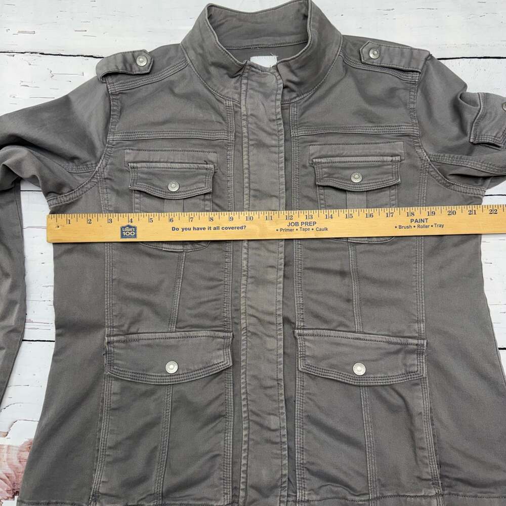 Kensie Jacket Grey Military Style Size XL