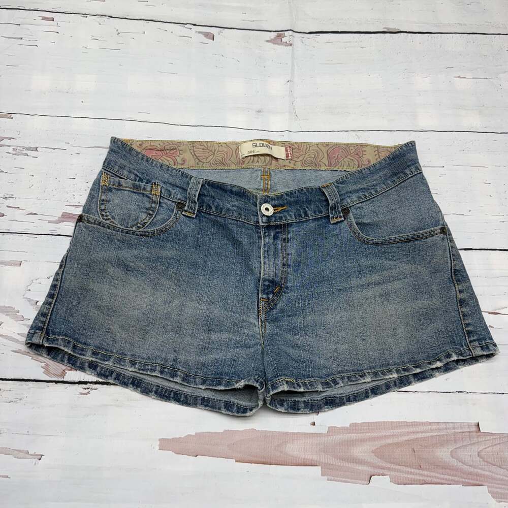 Levi’s SLØUCH Y2K Low Rise Denim Shorts Vintage 2000s
