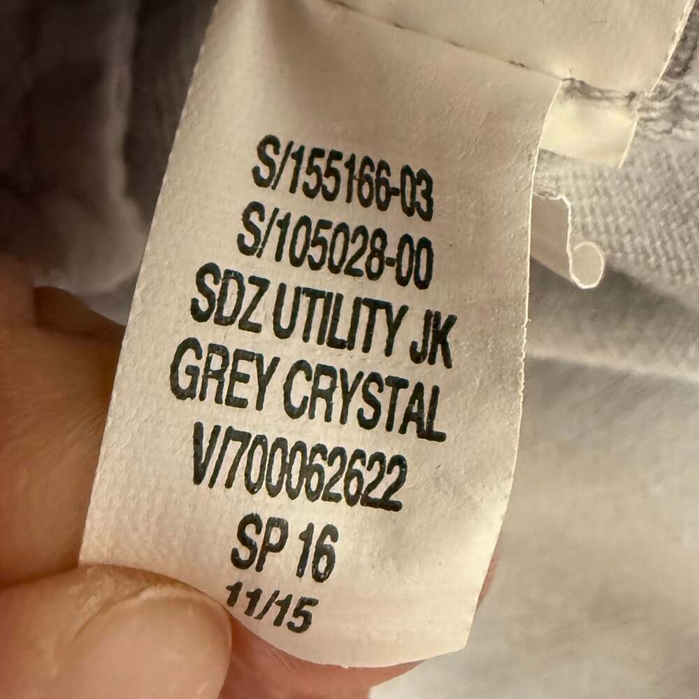 Gap Utility Jacket Grey Crystal Cotton Field Jacket Women’s L