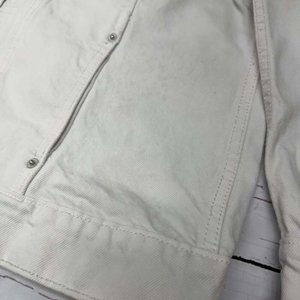 Old Navy Relaxed Classic White Denim Jacket XL