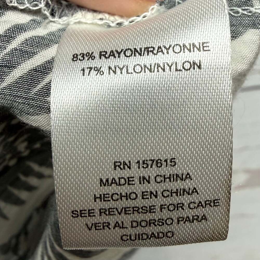 Rachel Zoe Black and White Floral Dress Size M – 3/4 Sleeve