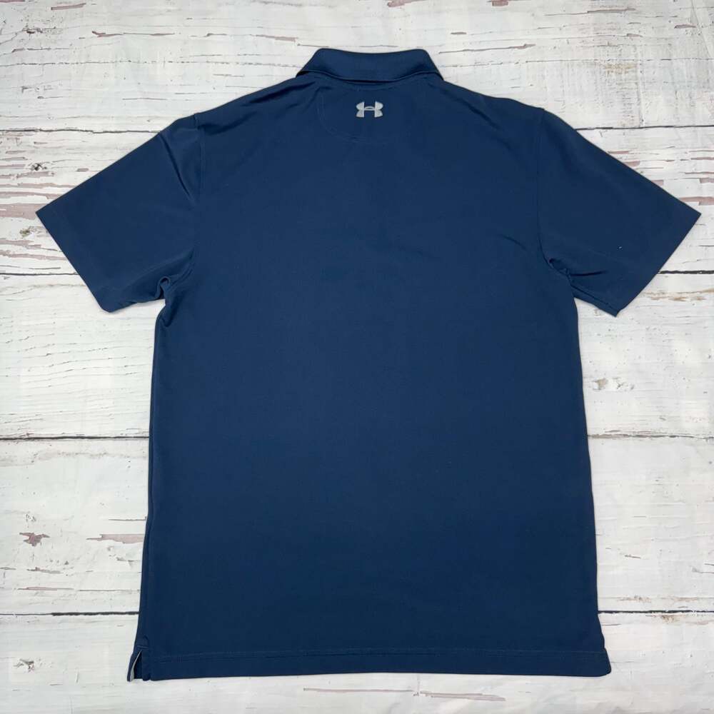 Under Armour Men's HeatGear Loose Performance Golf Polo Shirt Navy Blue Small