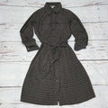 Banana Republic Geometric Print Shirt Dress, Women's Size 2 Black and Cream