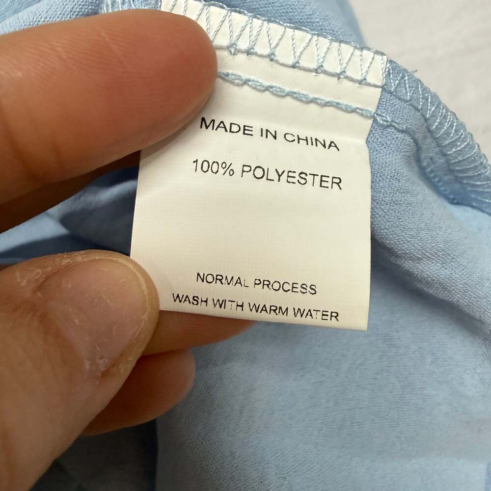 Simplee Light Blue Tiered Ruffle Smocked Maxi Dress NWT