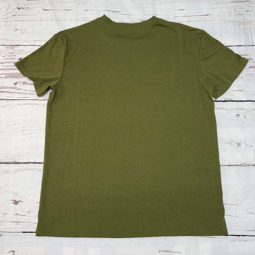 All I Need Is My Dog And My Jeep Olive Green Graphic T-Shirt L