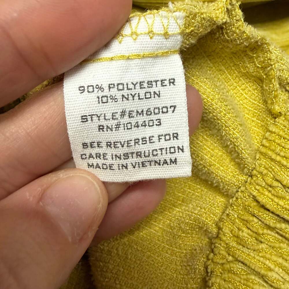 Mustard Yellow Corduroy Crop Jacket Zip Button Front Utility Style