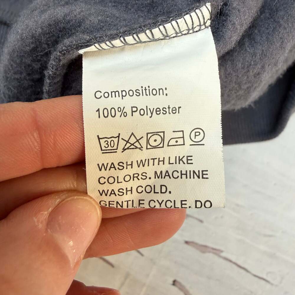 Silly Goose Women's Gray Fleece Crewneck Sweatshirt Size L